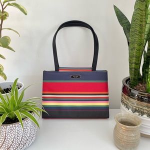 Kate Spade Multicolor Striped Tote Bag